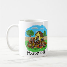 Funny Hoarder Collie Hondenliefhebber gift Koffiemok