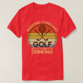 Funny Hobby Golfer Gift Drink Golf T-shirt (Design voorkant)