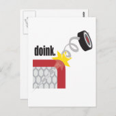 Funny Hockey Briefkaart (Voorkant / Achterkant)