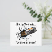 Funny Hockey Briefkaart (Staand voorkant)