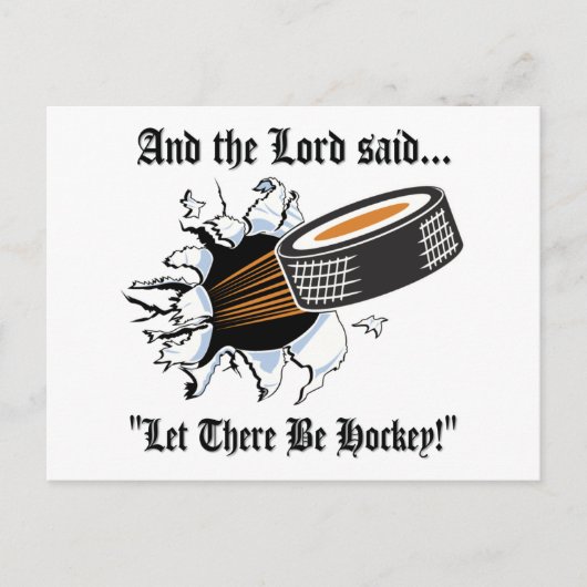 Funny Hockey Briefkaart (Voorkant)