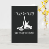 Funny Hockey Cards 2025 Happy Men Kids Women Quote Kaart (Gele Bloem)