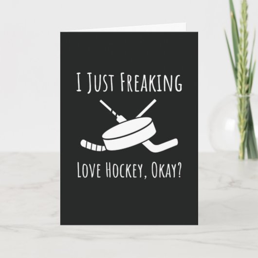 Funny Hockey Cards Canada Santa Claus Lover Player Kaart (Voorkant)