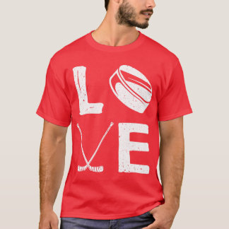 Funny Hockey Design For Kids Men Women Ice Hockey T-shirt