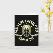 Funny Hockey Feels Like A Penalty Box Kind Of Day  Kaart (Gele Bloem)