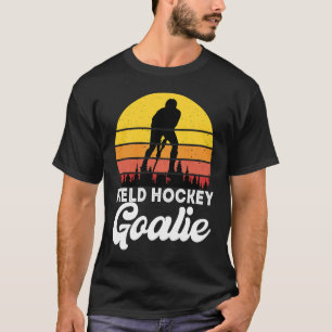 Funny Hockey Field Hockey Goalie Retro  70' T-shirt