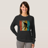 Funny Hockey Frisbee Essential Worker Retro Vintag T-shirt (Voorkant volledig)
