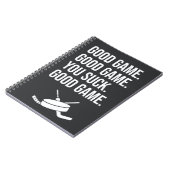 Funny Hockey Gifts For Guys For Him Husband Daddy Notitieboek (Linkerzijde)