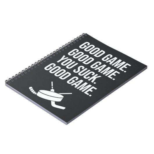 Funny Hockey Gifts For Guys For Him Husband Daddy Notitieboek (Linkerzijde)