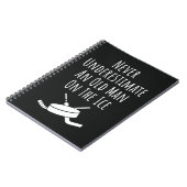 Funny Hockey Gifts For Men Grandpa Grandfather Dad Notitieboek (Linkerzijde)