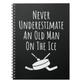 Funny Hockey Gifts For Men Grandpa Grandfather Dad Notitieboek (Voorkant)