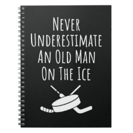 Funny Hockey Gifts For Men Grandpa Grandfather Dad Notitieboek