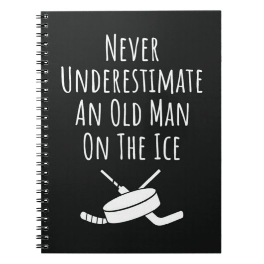 Funny Hockey Gifts For Men Grandpa Grandfather Dad Notitieboek (Voorkant)