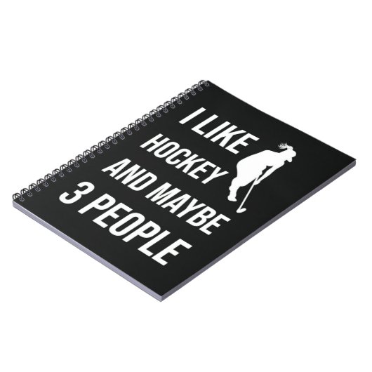 Funny Hockey Gifts For Teens For Her Girl Women Notitieboek (Linkerzijde)