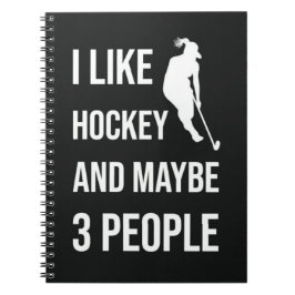 Funny Hockey Gifts For Teens For Her Girl Women Notitieboek