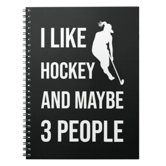 Funny Hockey Gifts For Teens For Her Girl Women Notitieboek (Voorkant)