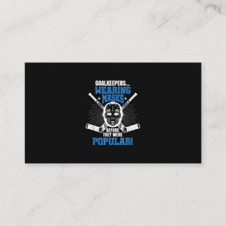 Funny Hockey Goalie Mask Pun Ice Hockey Visitekaartje