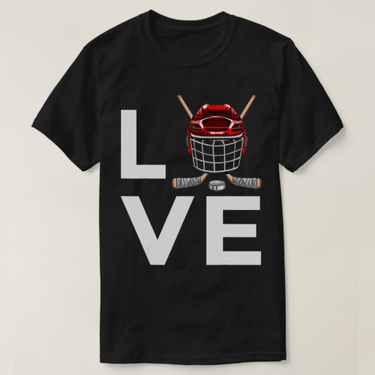 Funny Hockey Ice Hockey-spelers T-shirt (Design voorkant)