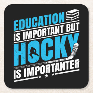 Funny Hockey is belangrijk Kartonnen Onderzetters