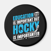 Funny Hockey is belangrijk Magneet (Voorkant)