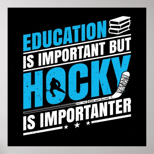 Funny Hockey is belangrijk Poster (Voorkant)