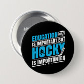 Funny Hockey is belangrijk Ronde Button 7,6 Cm (Voorkant /achterkant)