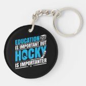 Funny Hockey is belangrijk Sleutelhanger (Achterkant)