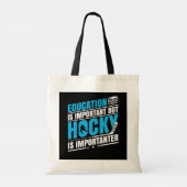Funny Hockey is belangrijk Tote Bag (Achterkant)