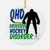 Funny Hockey Keramisch Ornament (Voorkant)