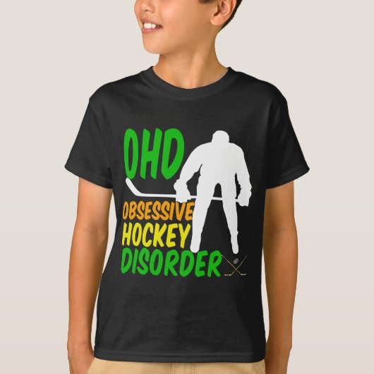 Funny Hockey Kinderen T-shirt (Voorkant)
