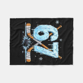 Funny Hockey Lovers Drip 6-7 Number Six Seven Puck Fleece Deken (Voorkant (Horizontaal))