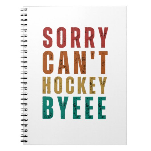 Funny Hockey Notitieboek (Voorkant)