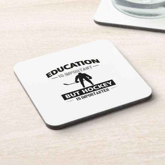 Funny Hockey Onderzetter (Linkerzijde)