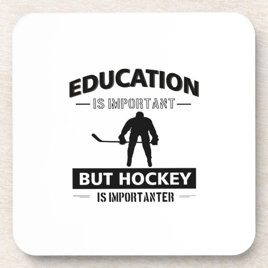 Funny Hockey Onderzetter (Voorkant)