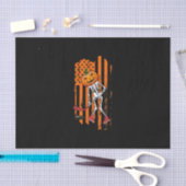 Funny Hockey Player Fan Gift Skeleton Halloween Tissuepapier (Craft)