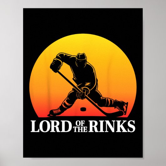Funny Hockey Player Rink Pun  Poster (Voorkant)