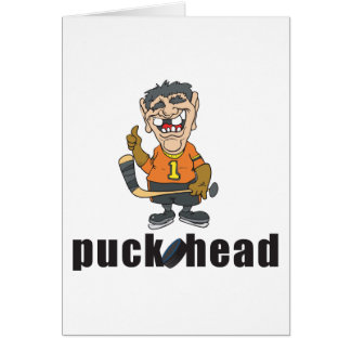 Funny Hockey Puck Head