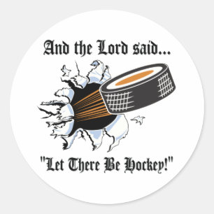 Funny Hockey Ronde Sticker