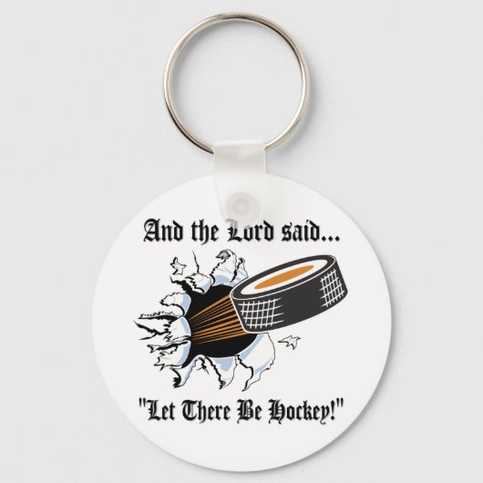 Funny Hockey Sleutelhanger (Voorkant)