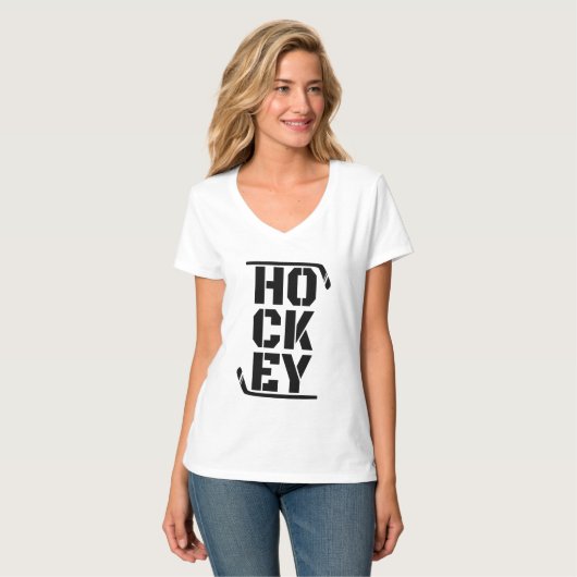 Funny Hockey T-shirt (Voorkant volledig)
