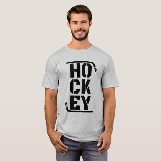 Funny Hockey T-shirt (Voorkant volledig)