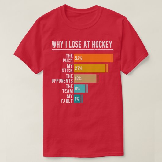Funny Hockey T-shirt (Design voorkant)