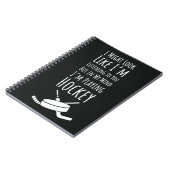 Funny Hockey Team Gifts Sports Player Humor Saying Notitieboek (Linkerzijde)