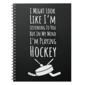 Funny Hockey Team Gifts Sports Player Humor Saying Notitieboek (Voorkant)