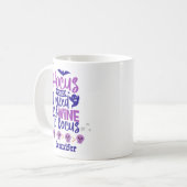 Funny Hocus Pocus Halloween Paars gepersonaliseerd Koffiemok (Voorkant links)