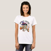 Funny Hocus Pocus I Need Coffee Witch T-shirt (Voorkant volledig)