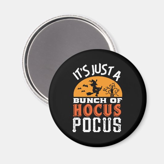 Funny Hocus Pocus Witches Retro Halloween Magneet (Voorkant / Achterkant)