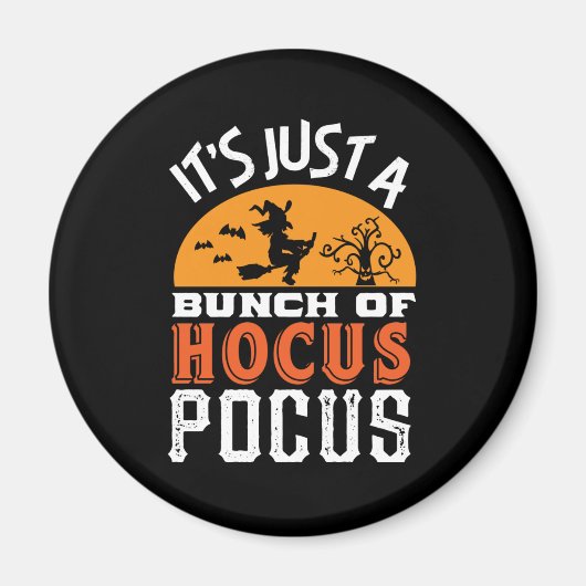 Funny Hocus Pocus Witches  Retro Halloween Magneet (Voorkant)