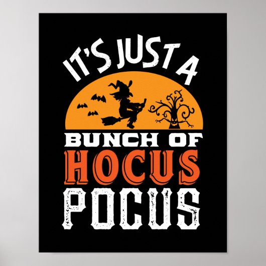Funny Hocus Pocus Witches  Retro Halloween Poster (Voorkant)