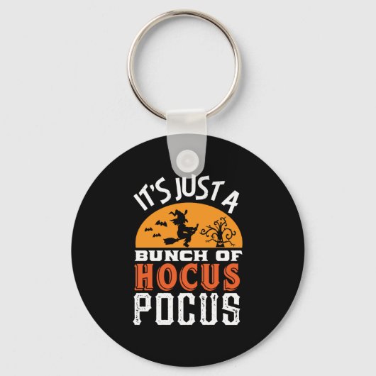 Funny Hocus Pocus Witches  Retro Halloween Sleutelhanger (Voorkant)